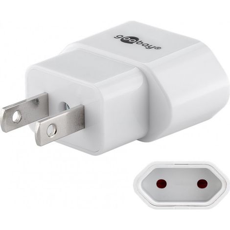 Adaptateur de voyage Goobay WNC45345 10A 230V blanc