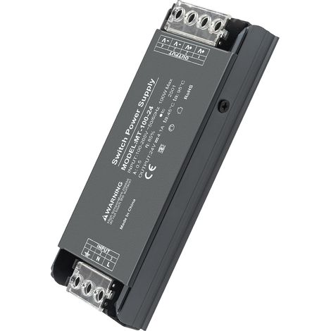 Transformateur LED 24V 100W 4.15A, Alimentation Transformateur 220V vers 24V Compacte et Robuste pour Lampes et Bandes LED (1/5)