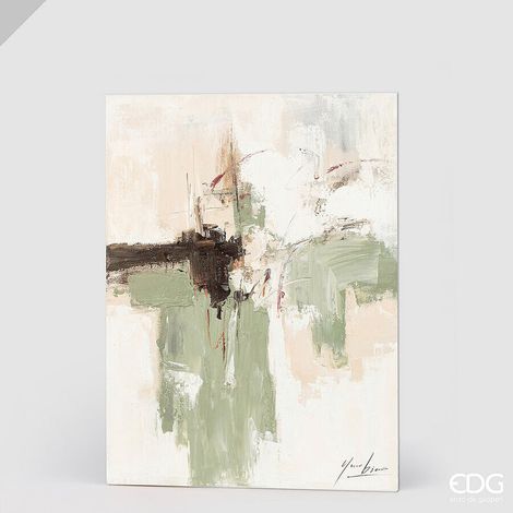 EDG Enzo De Gasperi Quadro Abstract Rettangolare Prati 120x90 cm – Decorazione Parete Design Moderno Casa