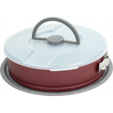 Tognana Sweet Cherry, Tortiera Apribile Take Away 26 cm + coperchio, Acciaio al carbonio, rosso (1/5)