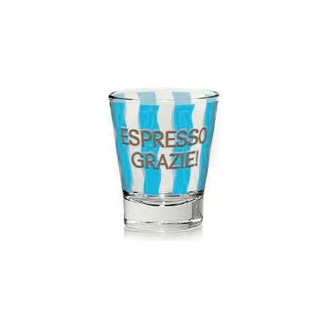Set 3 Bicchieri Tazzine in Vetro Caffè Bell'Italia Cerve