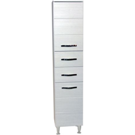 1PZ COLONNA ANTONELLA 2 ANTE + 2 CASSETTI 160 BIANCO PORTUNA (1/2)