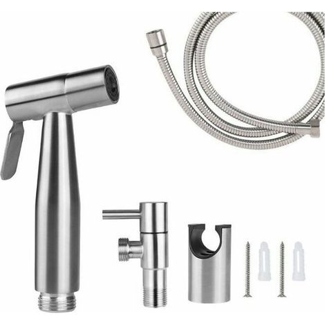 WC-Handbrause, Bidetbrause, 150 cm, gebürstet FLITI (1/4)