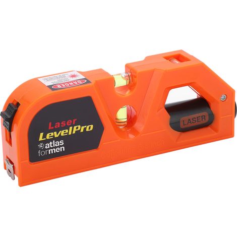 Niveau laser infrarouge multifonctionnel à ruban, niveau laser portable, ruban de mesure laser de 2,4 mètres, orange. (1/5)