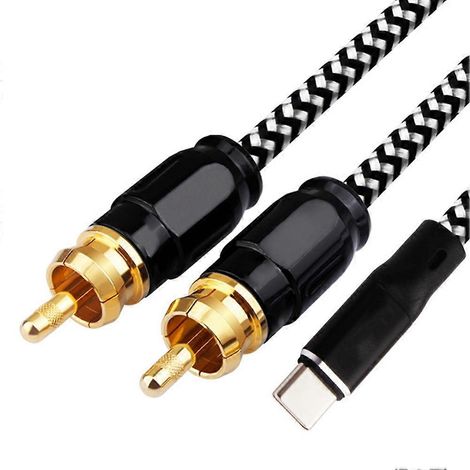 Câble audio haute fidélité USB-C vers RCA pour home cinéma, TV et enceintes (0,5 m) (1/5)