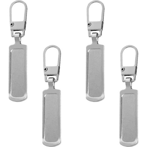 Ritstrekker - Métal - Démontable - Compatible Portefeuilles Jeans Bagages - 4 Pièces (1/5)