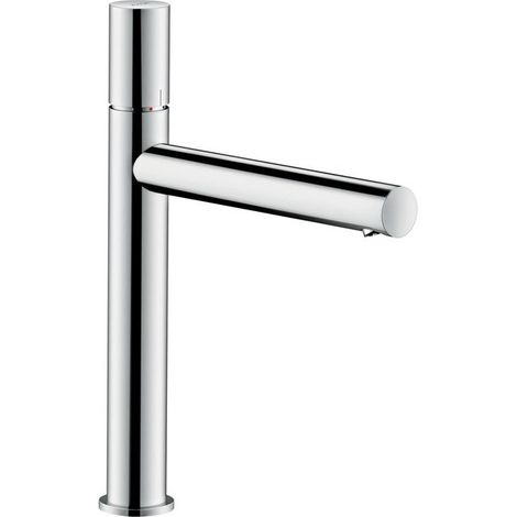mitigeur lavabo 200, poignée zéro, bonde à écoulement libre laiton poli