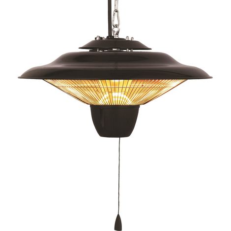 Stufa alogena elettrica da soffitto 1500 W Raggio di Sole Ufo Niklas
