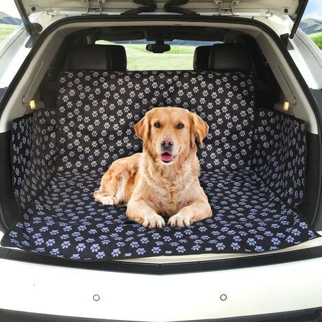 Coffre Protection Chien Coffre de Protection Imperméable Tapis pour Chien Tapis de Coffre Voiture Housse de Protection Couverture Siège de Voiture pour Animaux Voyage Convient pour SUV- (1/5)