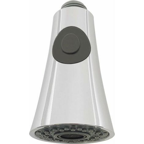 Remplacement pour robinet de cuisine, douchette, robinet de cuisine, 2 jets, pommeau de douche de rechange pour mitigeur de cuisine, universel G1/2 - argent (1/5)