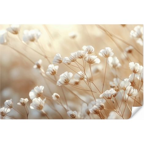 Carta da Parati Selvaggio - Fiori - Bianco 400x280 cm (1/5)