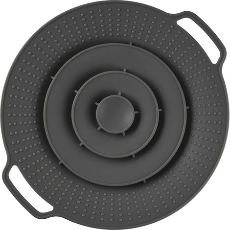 Couvercle anti-débordement en silicone pour casseroles, protection pour diamètres 8 à 11 pouces (1/5)