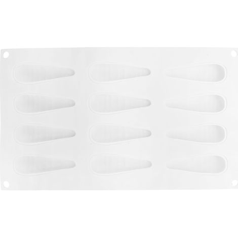 Moule en silicone à 12 compartiments en forme de carotte pour gâteaux, mousses et chocolats, idéal pour la cuisine et la maison. (1/5)