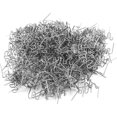 500 agrafes ondulées 0,6 mm pour réparation pare-chocs voiture plastique (1/3)