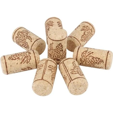 100 bouchons de vin en bois de liège-liège naturels 22x44mm-HUA (1/4)