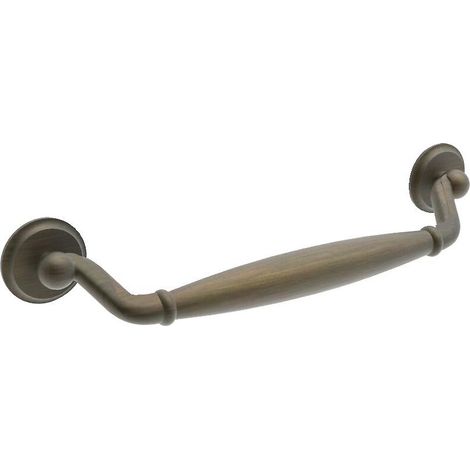 Poignée rustique en zamak 12423 - entraxe 128 - finition bronze - COSMA