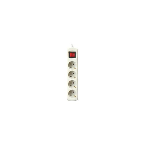 Bloc multiprises de 4 Interrupteur et câble 1,5m Couleur Noir