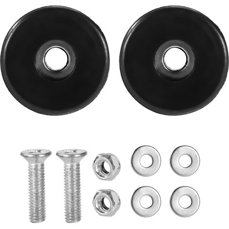 2pcs Heavy Duty Rubber Feet with Anti-Vibration Screw Kit for Generators Pressure Cleaners and Air Compressors (1/5)