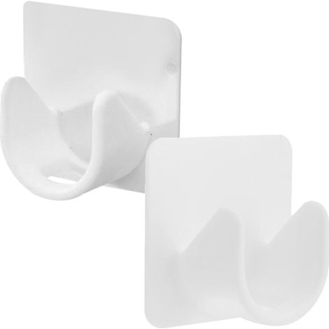 Supports adhésifs SHOWERORO pour tringle à rideau de douche (lot de 2) (1/5)