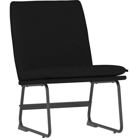 Fauteuil inclinable noir, dimensions 52 x 75 x 76 cm, tissu (1/5)