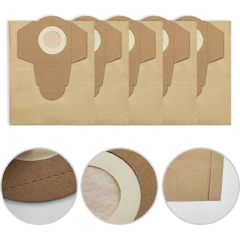 Bolsas para polvo de 20 litros para aspiradoras Einhell Wet and Dry BT-VC 1250S (Repuestos y accesorios) (1/4)