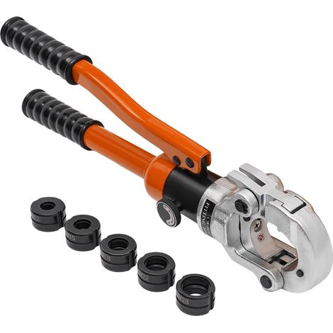 Abrazadera hidráulica, presión de 8T, empuñadura ergonómica, color naranja. (1/2)