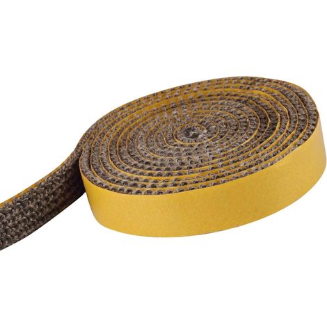 Joint Insert Cheminée,3mmx10mmx2m Joint d'étanchéité ignifuge Fibre de Verre Auto-adhésif Ruban D'étanchéité Résistante à la Chaleur pour Poêle,Cheminée,Fumoirs,Tube Poele,Porte de Cuisinière (1/5)