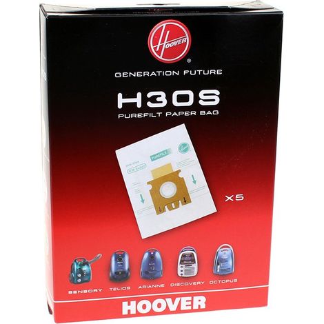 Boite de 5 sacs antibacterie H30S SENSORY TELIOS ARIANNE (36087-44540) (09178278) Aspirateur HOOVER (1/3)