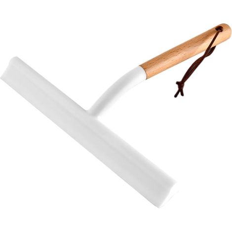 Nettoyeur de verre de douche – Grattoir de salle de bain pour l'hygiène  Silicone avec poignée ergonomique, essuie-glace pour miroir, outil de douche pour comptoir, nettoyeur de sol pour cuisine