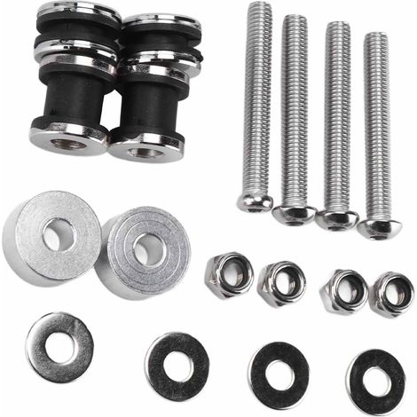 Kit de remplacement de fixations amovibles pour dossier de moto (sissy bar) compatible FXST FXSTB 1987-1999 (1/5)