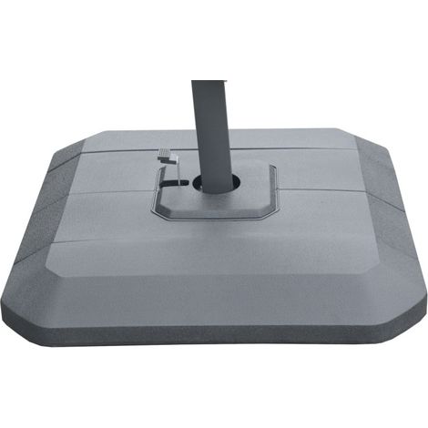 PROLOISIRS Lot de 4 blocs en Pvc rectangles à remplir pour parasol déporté - noir