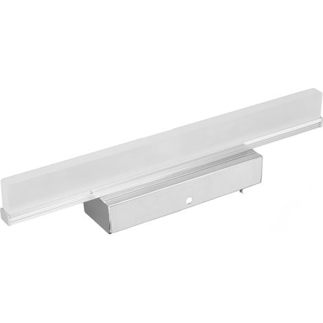 Barre lumineuse LED salle de bain 3000K 4000K 6000K 3 températures chaleur aluminium acrylique miroir maquillage coiffeuse 40cm argent (1/5)
