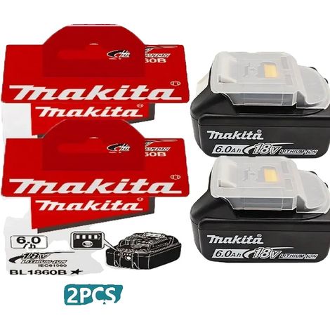 Ersatzbatterie, 6000mAh Kapazität, erweiterte Schutzfunktionen, 2PCS 6000mAh (1/2)