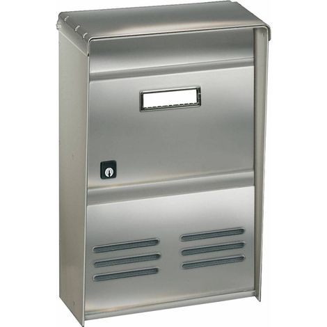 CASSETTA POSTALE ALUBOX DR2E RIVISTA 26X12X37,5 INOX