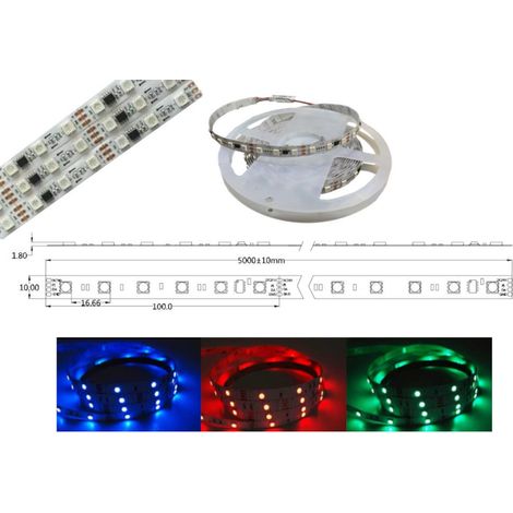 HQSM-WS2811-14.4W-RGB: Magic LED Strip Digital, 14,4 W/m, RGB, WS2811-Treiber