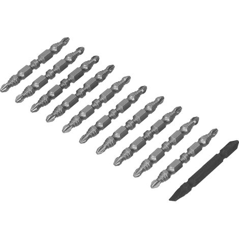 Elektrische Kreuzschlitz-Bits aus legiertem Stahl, rutschfest, magnetisch, Schraubendreher-Bohrwerkzeug, 6,35 mm, HRC 62 (1/5)