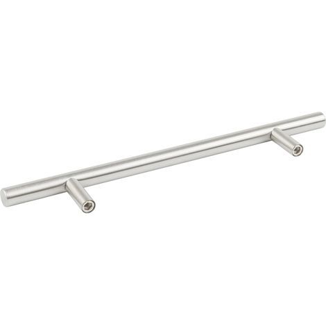 Lot de 20 Poignées en Barres en T en Acier Inoxydable 200 mm de large pour Tiroirs Portes de Placards Centres à 128 mm (1/5)
