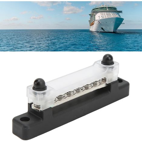 Erdungs-/Verteilerklemmenblock, 6-polige Batteriesammelschienengruppe, einreihiger Anschlussblock, Wohnmobil-Verteilerklemmenblock (1/5)