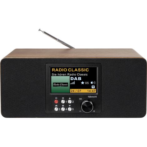 Albrecht DR 864 Akku-Radio DAB+, UKW Weckfunktion Braun, Schwarz (1/5)