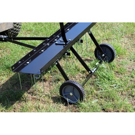 Le Poisson Qui Jardine – Scarificateur manuel 3-en-1 – Démousseur et aérateur à gazon – Largeur de travail 100 cm – Hauteur ajustable 18-22 cm (1/5)