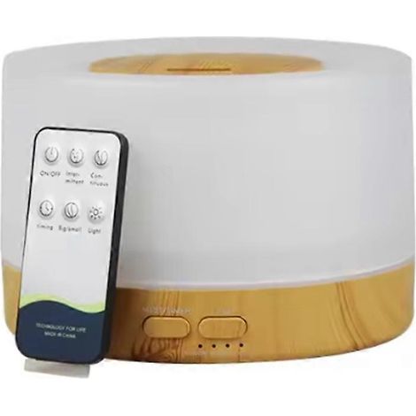 700 ml diffuseur aromathérapie avec télécommande colorful lights pour chambre bureau huile essentielle prise UE (1/5)