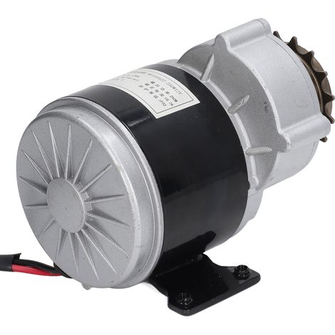 Bürstenbehafteter Elektromotor mit Getriebeuntersetzung und 16-Zahn-Ritzel für Elektrofahrräder und -roller, 12 V Gleichstrom, 250 W, 330 U/min (1/4)