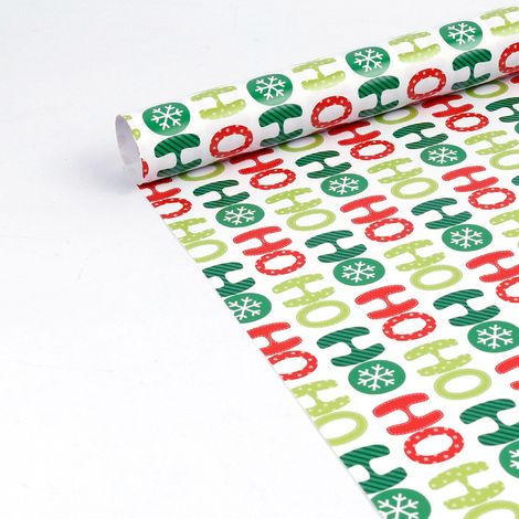 Papier cadeau de Noël (0,43 x 10 mètres), papier d'emballage cadeau, papier couché, grand format