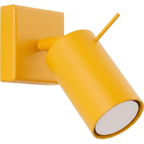 Wandleuchten RING gelb 1xGU10 8cm Stahl Sollux (1/5)