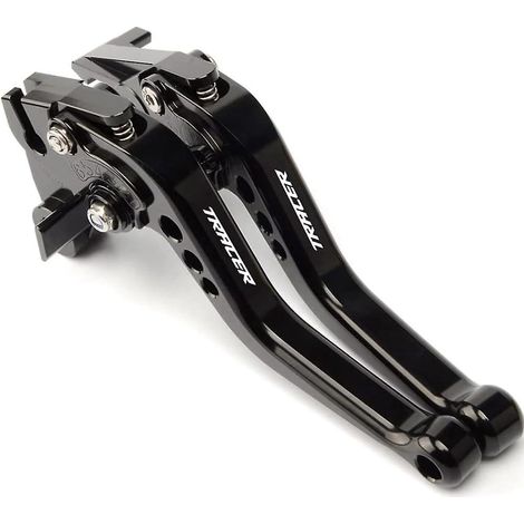 Levier de frein et d'embrayage court réglable 6 positions en alliage d'aluminium CNC modifié pour Yamaha Tracer 900/GT 2015-2020 (rouge) - Noir (1/5)
