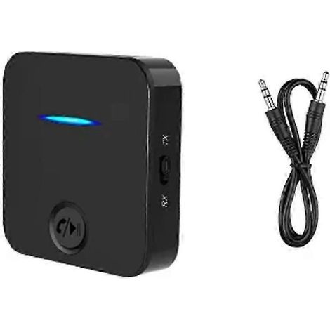 Récepteur/émetteur Bluetooth 5.0, adaptateur audio stéréo mains libres avec microphone et interface AUX 3,5 mm. (1/5)