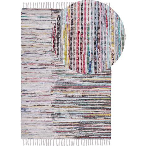 Tappeto multicolore in cotone - 160 x 230 cm - Mersin