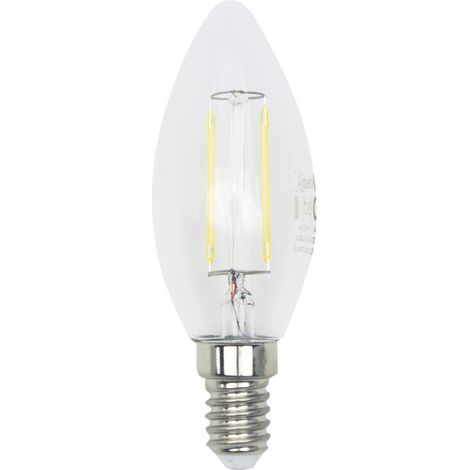 LightMe LM85264 LED EEK F (A - G) E14 Kerzenform 5 W = 40 W Warmweiß (Ø x L) 35 mm x 97 mm dimmbar,