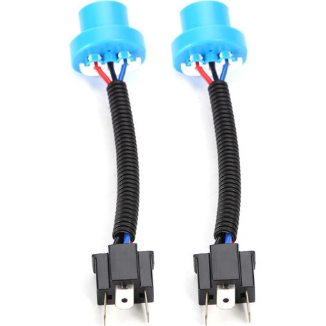 aqxreight 2PCS 9007 Male à H4 Femelle Plug Figly Conversion Câble Câbaire Adaptateur Connecteur PVC Adaptateur de Câblage de Lampe de Brouillard PVC pour les Ampoules des Phares. (1/5)