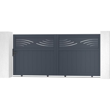 Puerta corredera de aluminio 3m HALTI 300 x 140 cm (1/4)